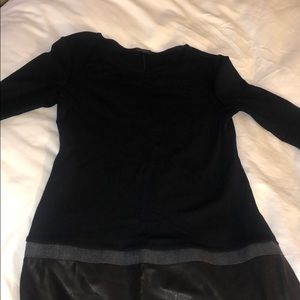 Long sleeve leather dress